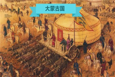 ​蒙古帝国：公元1260年解体（发展为元朝）